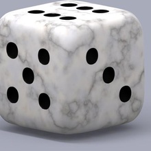 dice 6-sided die various d6 3d print model - Mito3D