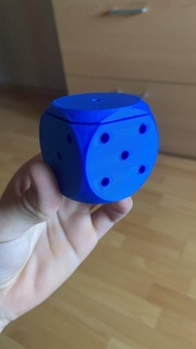 dé boîte tasse cube espace rangement 3d print model - Mito3D