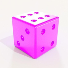 dice chips - board games toys 3d print model - Mito3D