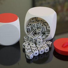 dados recipiente a casa recipientes corta caixa 3d print model - Mito3D