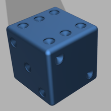 dice cube game 3d print model - Mito3D
