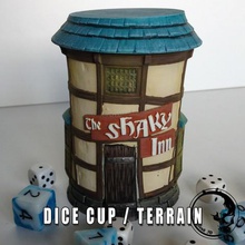 tazza di dadi - traballante inn gioco 3d moriendi ars torre i draghi dungeon box 40k wargame architettura edificio boardgames da tavolo mordheim pathfinder fantasia dnd traliccio warhammer wargames-giochi guerra terreno scenario taverna arsmoriendi3d 3d print model - Mito3D