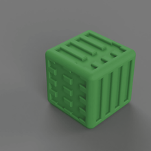 dice d6 12mm orky numberings ork 3d print model - Mito3D