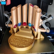 dice dispensing organ dnd board games mechanism hinges church 3d print model - Mito3D