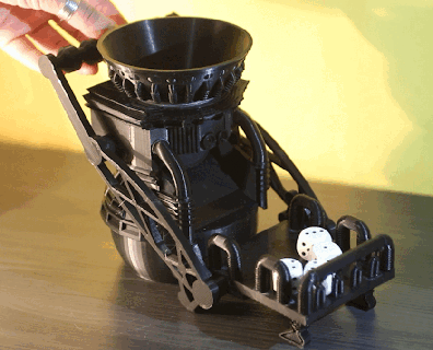 dado rullo orologio Torre giocattolo rpg tavolo miniature annunci Fai scienza meccanico 3d print model - Mito3D