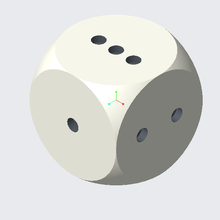 dice rounded 3d print model - Mito3D