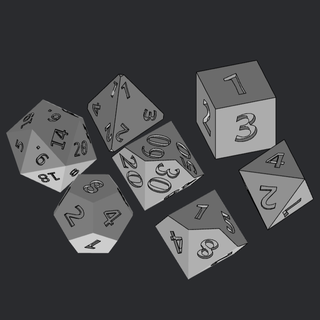 dice set dice dices set  3d print model - Mito3D