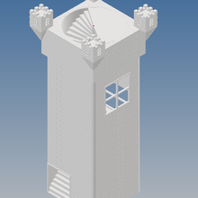 dado Torre gioco scatola dnd d dungeon draghi tavolo giocattolo Accessori castello ruolo giocare roll dice tower 3d print model - Mito3D