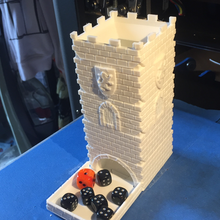 dice tower - modulare Burg Spiel Spielzeug Würfel-Turm 3d print model - Mito3D
