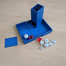dice tower box game container dnd roleplaying tabletop d&d dungeons dragons 3d print model - Mito3D