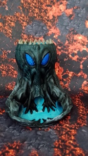 dado Torre cthulhu orrore guidato luce inserimento possibile d tavolo dicetower luci rpg 3d print model - Mito3D