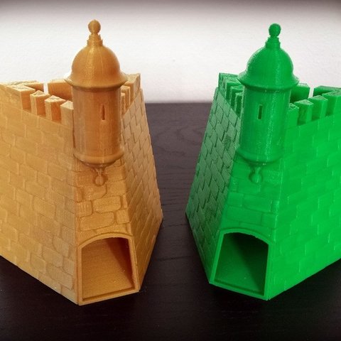 dice tower garita del castillo san felipe morro game 3D print model - Mito3D