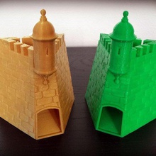 dadi torre garita del castillo san felipe morro gioco 3d print model - Mito3D