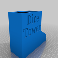 dice tower tour d s jeu dé dés la soci&eacute t&eacute yoshy jouet d'accessoires 3d print model - Mito3D