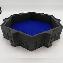 dice tray - vampire castle style 3d print model - Mito3D