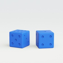 dice game shoot chequer play toy cube square chip 3d print model - Mito3D