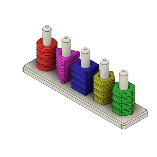 didactic game babies 3D print model - Mito3D