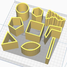 didattica socket set gioco l'incorporamento imparare le forme giocattolo i fori 3d print model - Mito3D