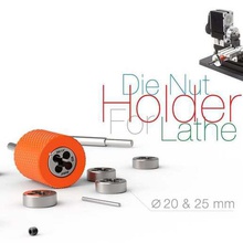 sterben Mutter Halter Drehmaschine verschiedene hobby thread cutter Drehbank 3d print model - Mito3D