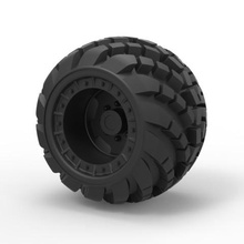 diecast arched offroad wheel various toy allterrain part tire 3d print model - Mito3D