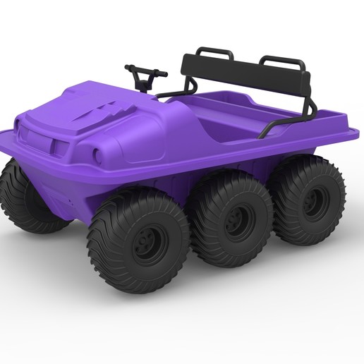 diecast argo 750 hd 6x6 scale 1 18 various printable print toy amphibious awd allterrain offroad vehicle argo750hd 750hd 3D print model - Mito3D