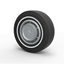 diecast car wheel 7 scale 1 10 tire part scaled toy print printable 3d print model - Mito3D