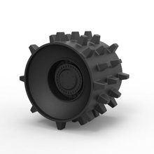 diecast compactor wheel various vehicle tractor 3d print model - Mito3D