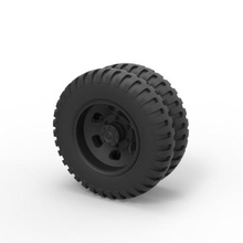 diecast double wheel old truck various toy vehicle car part tire 3d print model - Mito3D