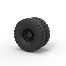 diecast double wheel 3 various toy truck vehicle car part tire 3d print model - Mito3D
