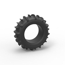 fundido presión duna calesa posterior neumático 2 escala 1 10 rueda escamoso juguete impresión imprimible camino arena buggy 3d print model - Mito3D