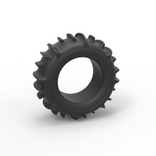 fundido presión duna calesa posterior neumático 3 escala 1 10 rueda escamoso juguete impresión imprimible camino arena buggy 3d print model - Mito3D