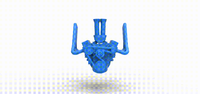 diecast engine v8 supermodified race car version 2 scale 1 25 engine v8 vintage supermodified modified modifieds racing racecar concept diecast scaled toy print printable speedway nascar  3d print model - Mito3D