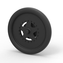 diecast roda dianteira dragster vários brinquedo esporte de carro a parte pneu 3d print model - Mito3D