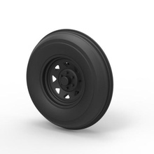 Druckguss-front-Rad-dune buggy verschiedene - Spielzeug Fahrzeug Auto Teil Reifen 3d print model - Mito3D