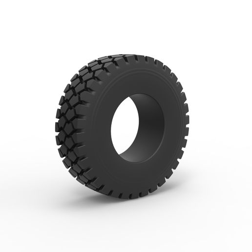 moulé pression militaire camion pneu échelle 1 25 roue escaladé jouet impression imprimable route terrain 3D print model - Mito3D