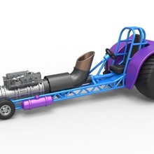 döküm mini kamış çekme traktör jet motor ölçek 1 25 3d print model - Mito3D