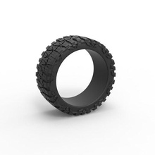 diecast mud grappler nitto profile tire scale 1 10 tyre wheel scaled toy print printable offroad allterrain mudgrapplernitto lowprofile 3d print model - Mito3D