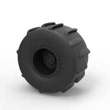Druckguss-Schlamm-Rad verschiedene offroad - Spielzeug dragster Fahrzeug Auto Teil Reifen 3d print model - Mito3D