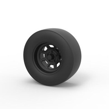 diecast nascar-Rad verschiedene - Spielzeug sport Fahrzeug Teil Reifen 3d print model - Mito3D