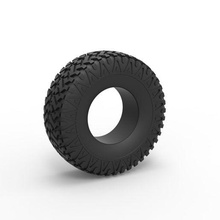 diecast offroad tire 30 scale 1 25 3d print model - Mito3D