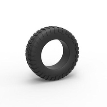 diecast offroad tire 31 scale 1 25 3d print model - Mito3D