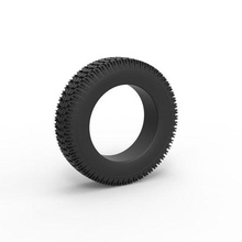 diecast offroad tire 34 scale 1 10 3d print model - Mito3D