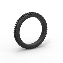 diecast offroad tire 8 scale 1 10 tyre wheel scaled toy print printable allterrain 3d print model - Mito3D