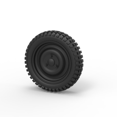 diecast offroad wheel 24 various toy vehicle car part tire allterrain 3D print model - Mito3D