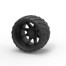 diecast offroad wheel 13 various toy truck vehicle car part tire allterrain 3d print model - Mito3D