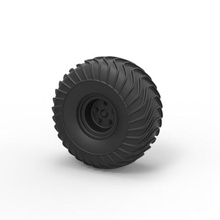diecast offroad wheel 17 various toy truck vehicle car part tire allterrain 3d print model - Mito3D