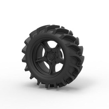 diecast offroad wheel 27 various toy truck vehicle car part tire allterrain 3d print model - Mito3D