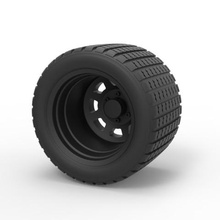 diecast offroad wheel 26 various toy truck vehicle car part tire allterrain 3d print model - Mito3D