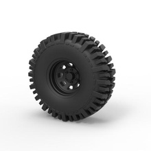 diecast offroad wheel 11 game toy truck vehicle car part tire allterrain 3d print model - Mito3D