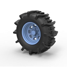 diecast offroad wheel 35 various scaled toy printable print vehicle part tire 3d print model - Mito3D